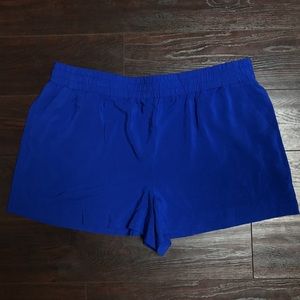 Royal Blue Rayon Shorts